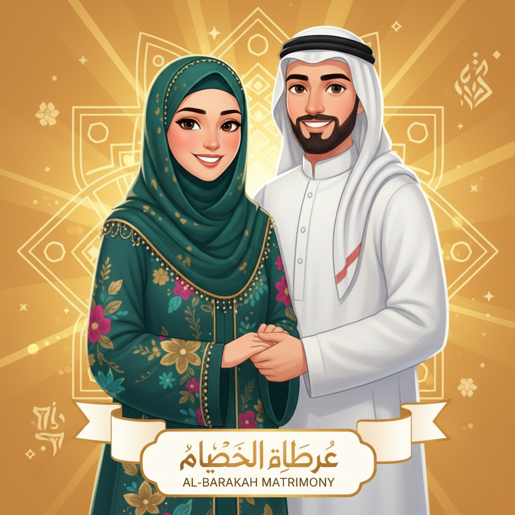 Happy Muslim couple