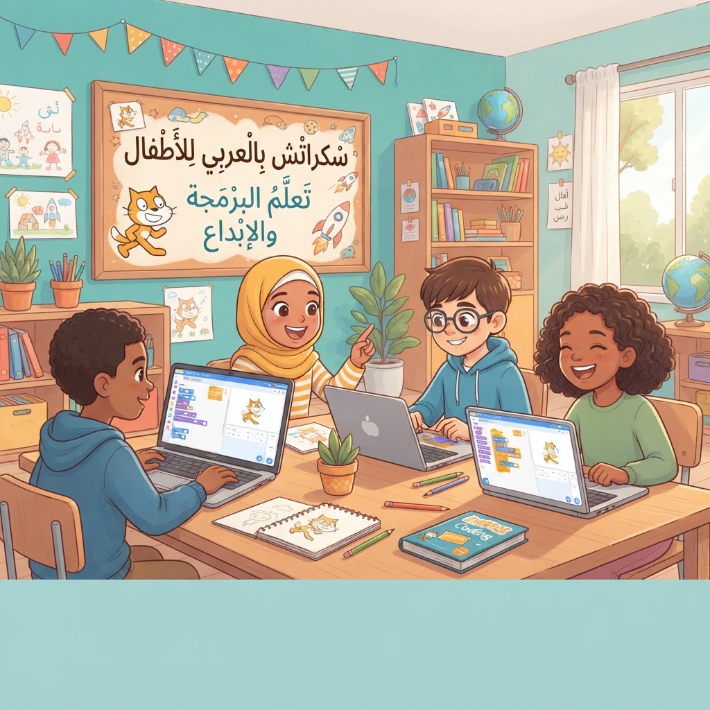 سكراتش بالعربي للأطفال: تعلم البرمجة والإبداع بطريقة ممتعة منذ الصغر