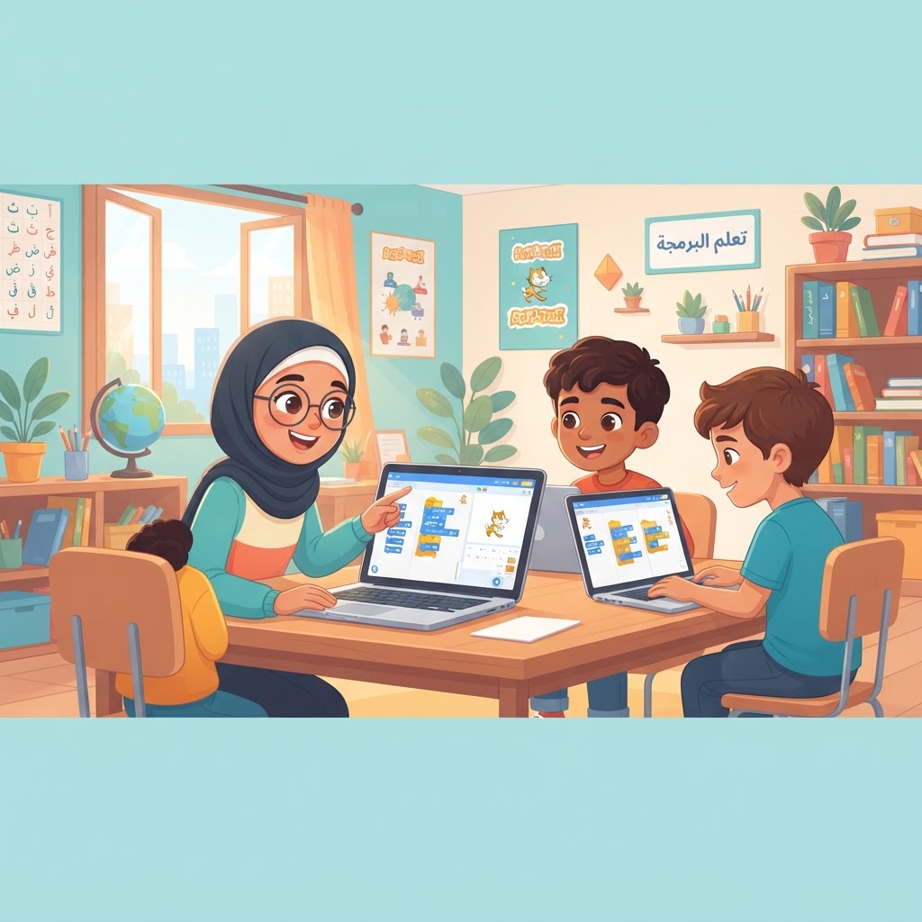 سكراتش اون لاين بالعربي خطوة بخطوة مع جيل العربية
