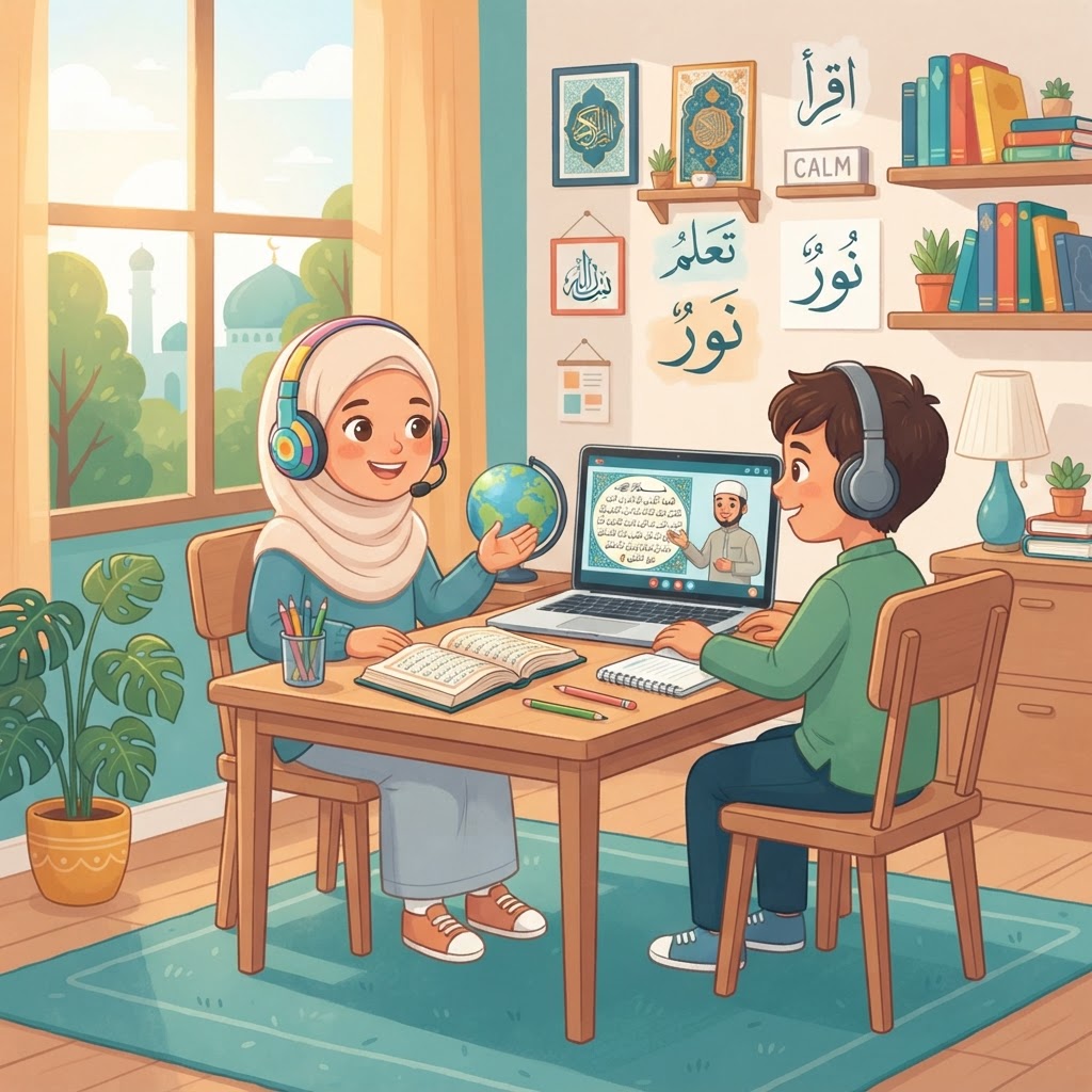 القرآن في متناول يديك: تعلم القرآن الكريم عن بعد