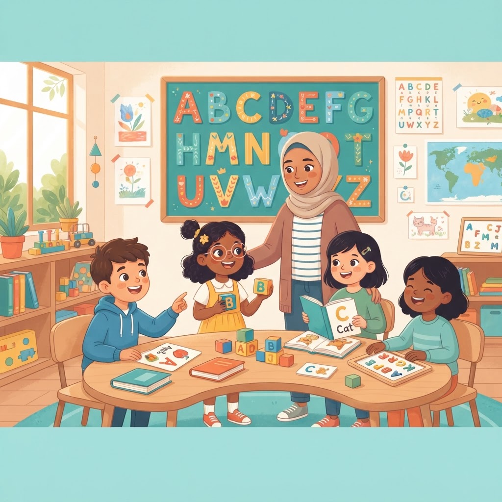 أحرف الإنجليزي: دليل شامل لتعلّم الحروف بالإنجلش وطريقة نطقها الصحيحة للأطفال