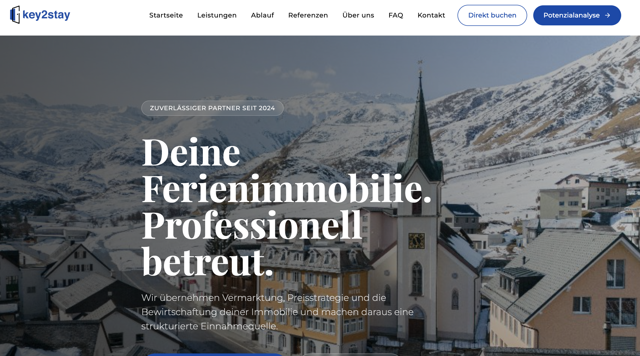 Key2stay Website template preview