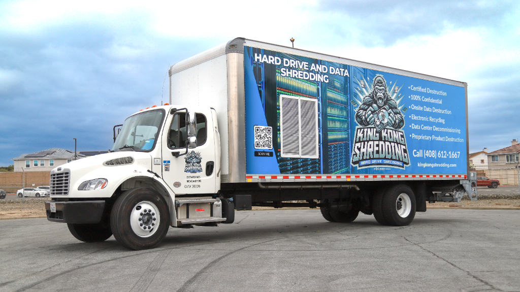 King Kong Shredding mobile shredding truck on-site