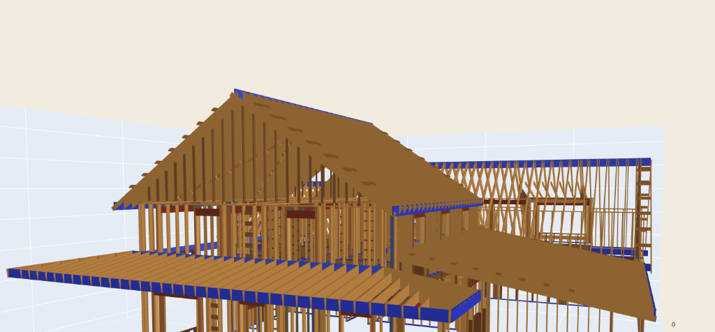 3D roof framing markup