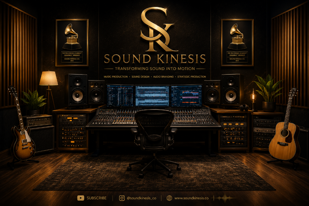 Sound Kinesis Co. recording studio interior in Atlanta, GA