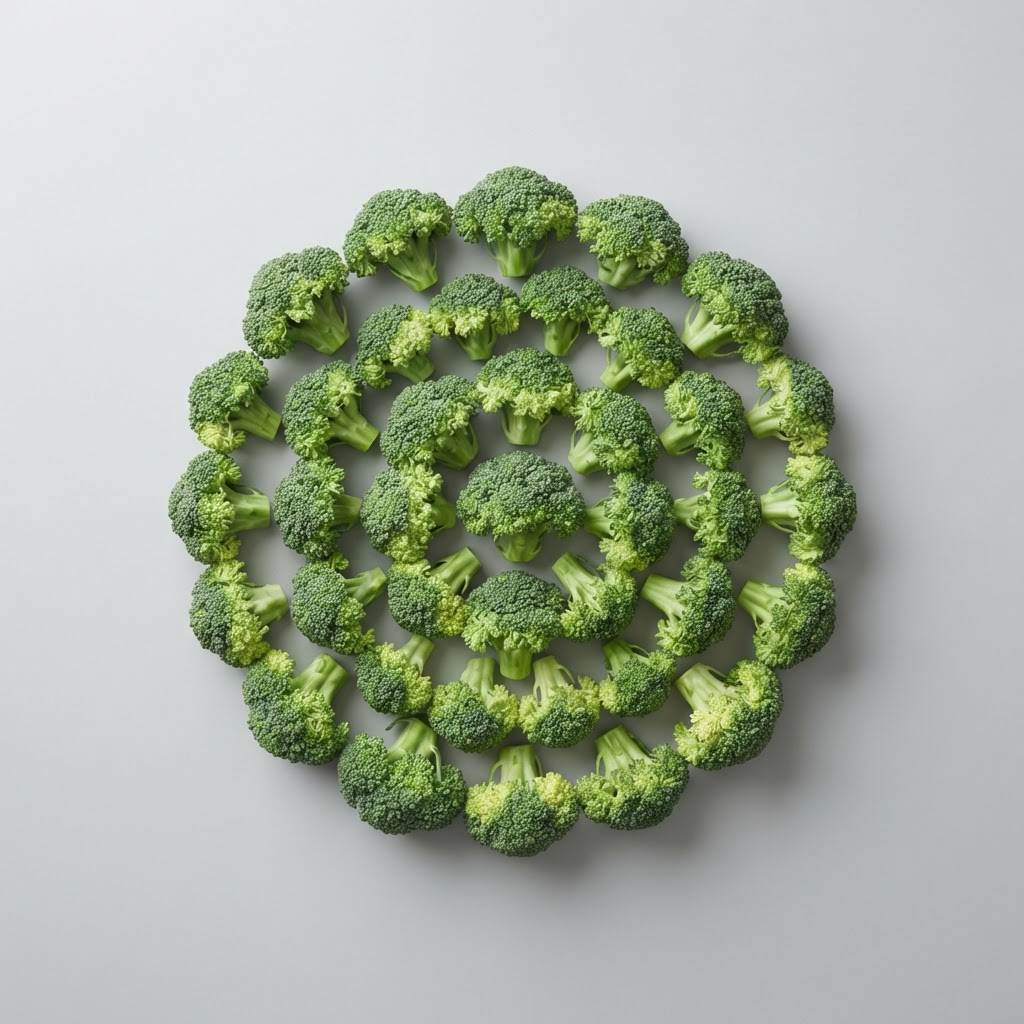 Fresh broccoli florets — a natural source of chromium