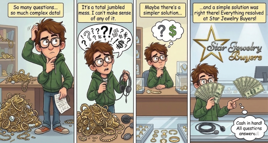 Star Jewelry Buyers customer journey comic