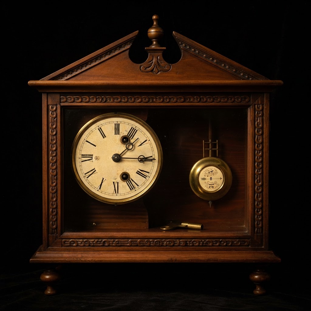 Junghans Spiegeluhr (Looking-Glass Clock, ca. 1870–1900)