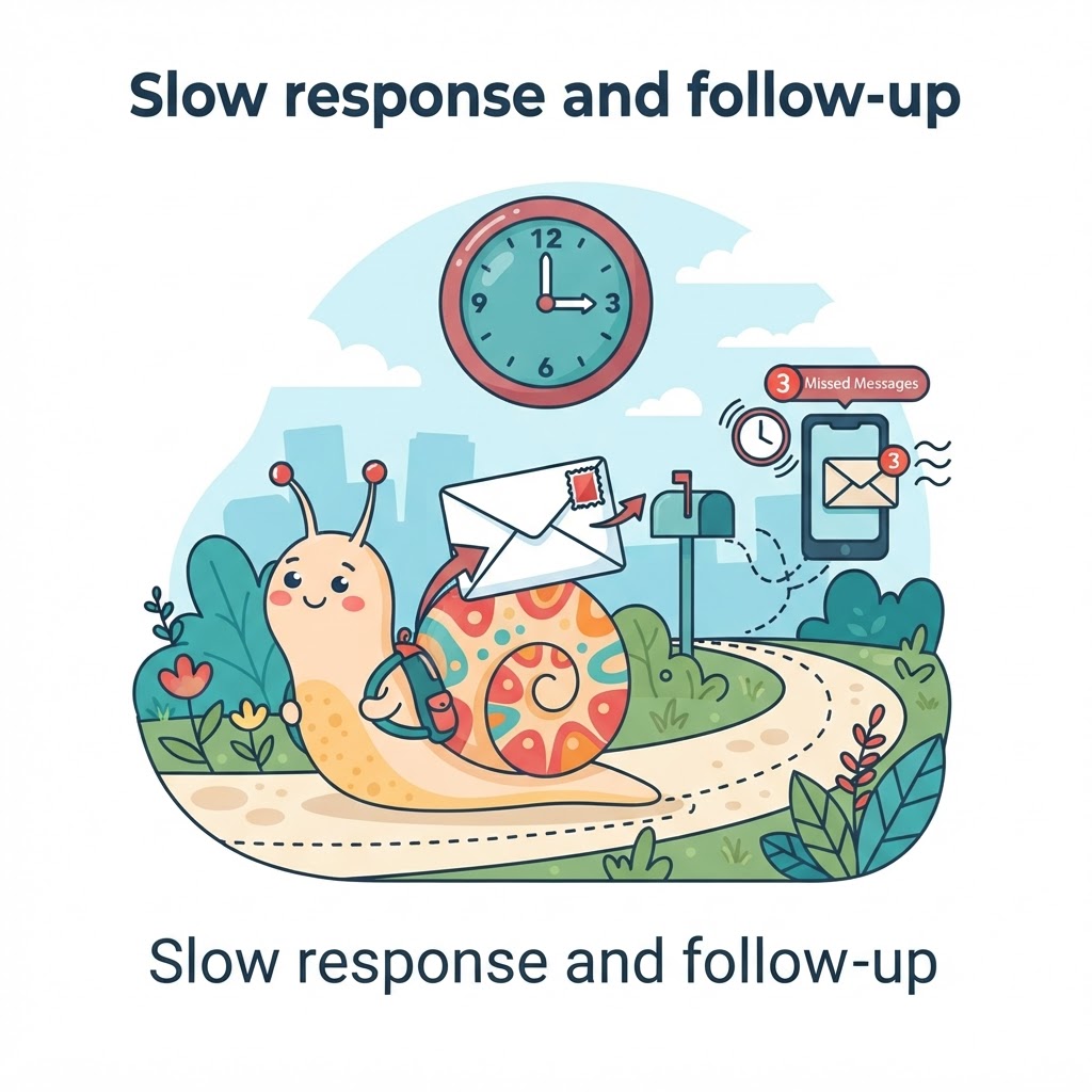 Slow response and follow-up