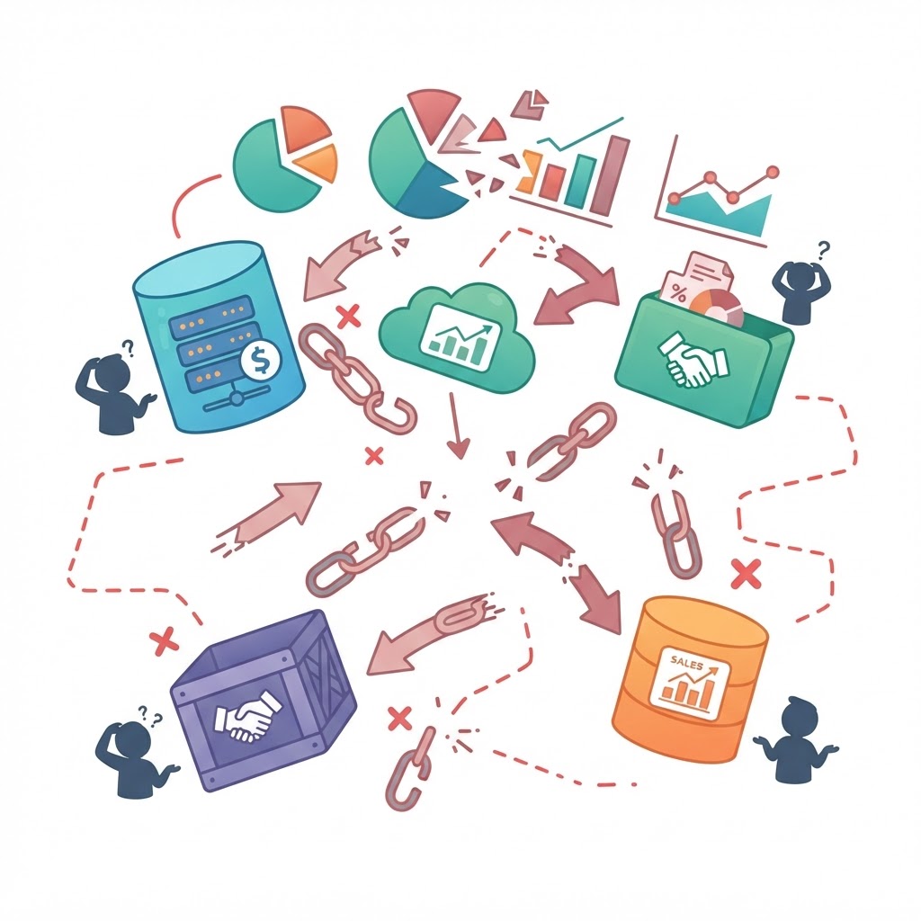 Disconnected sales information
