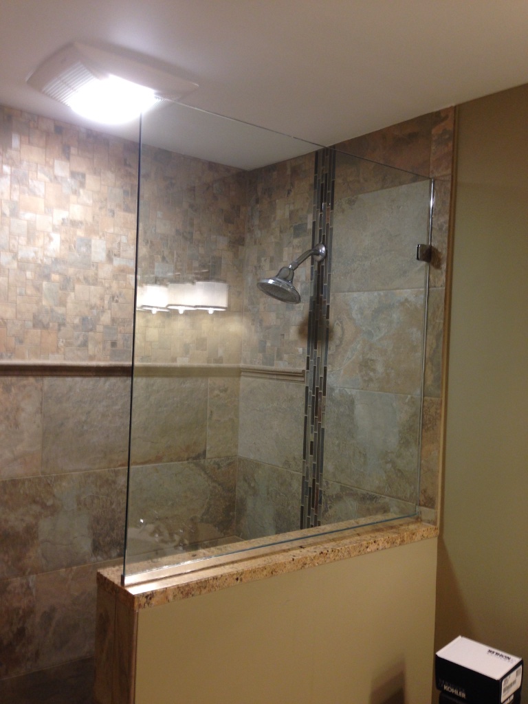 Shower door job 12