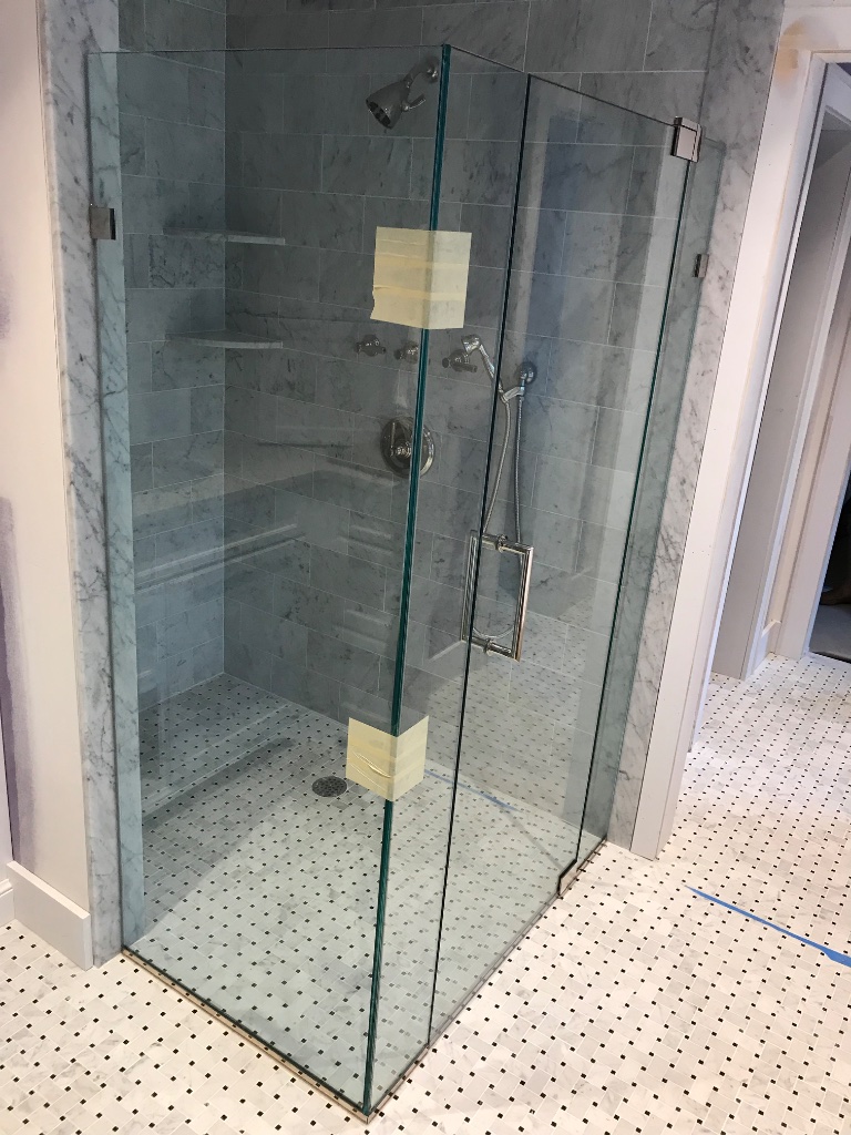 Shower door job 18