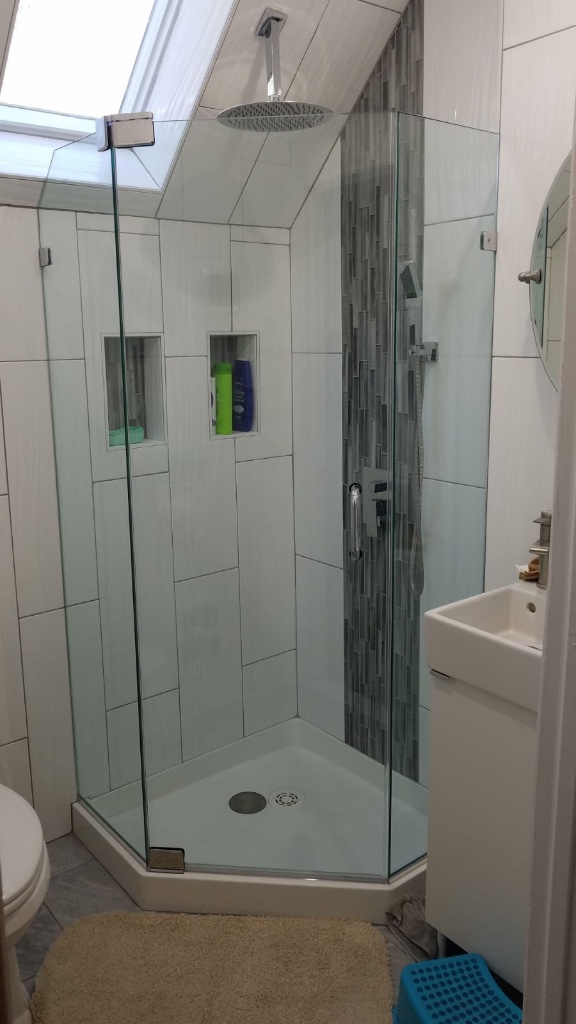 Shower door job 34