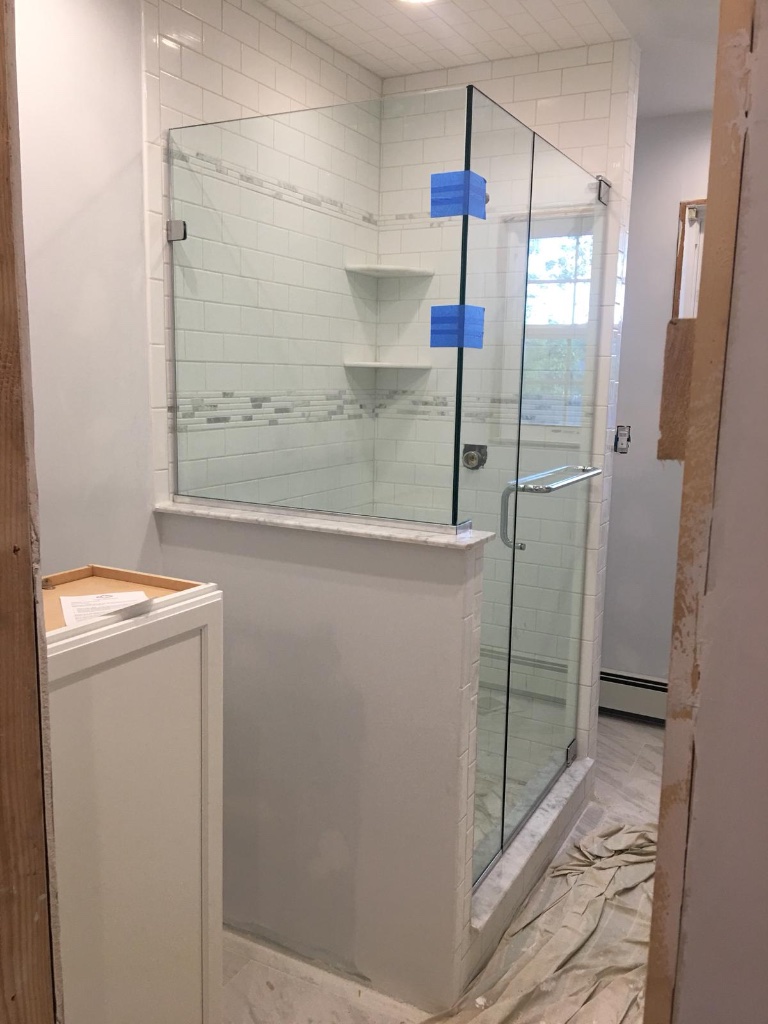 Shower door job 23
