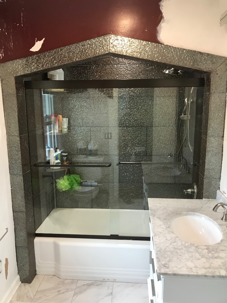 Shower door job 21