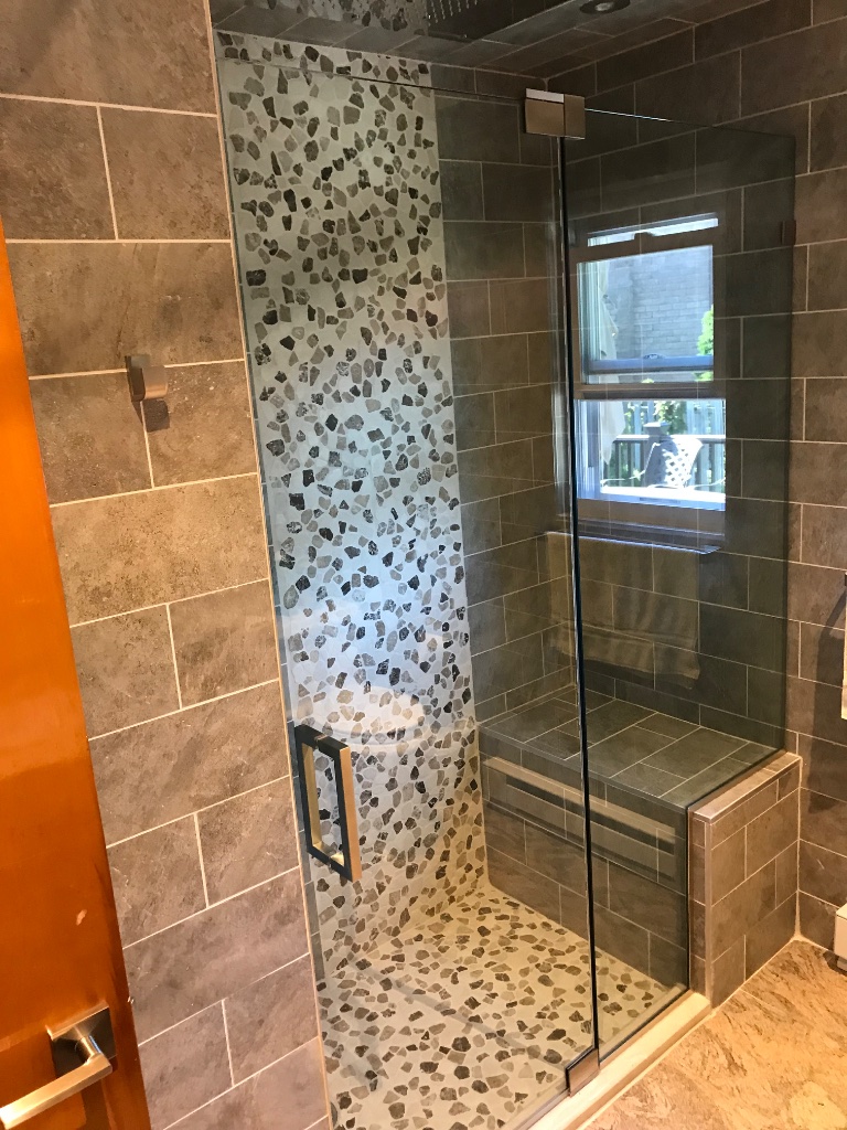 Shower door job 22