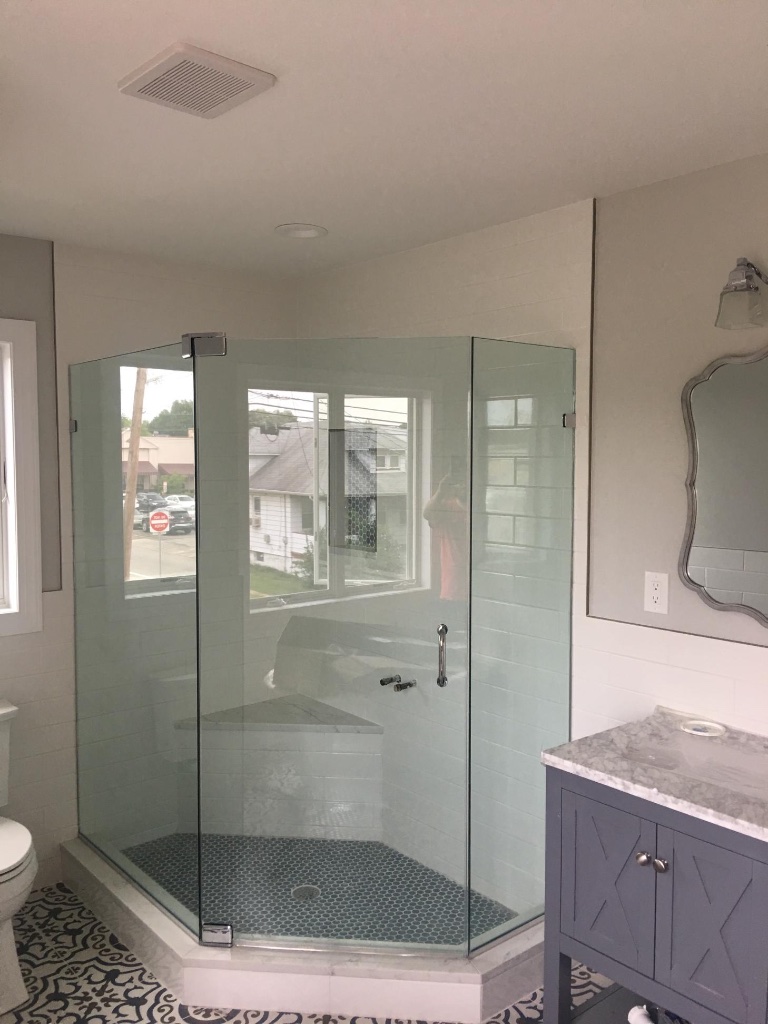 Shower door job 27