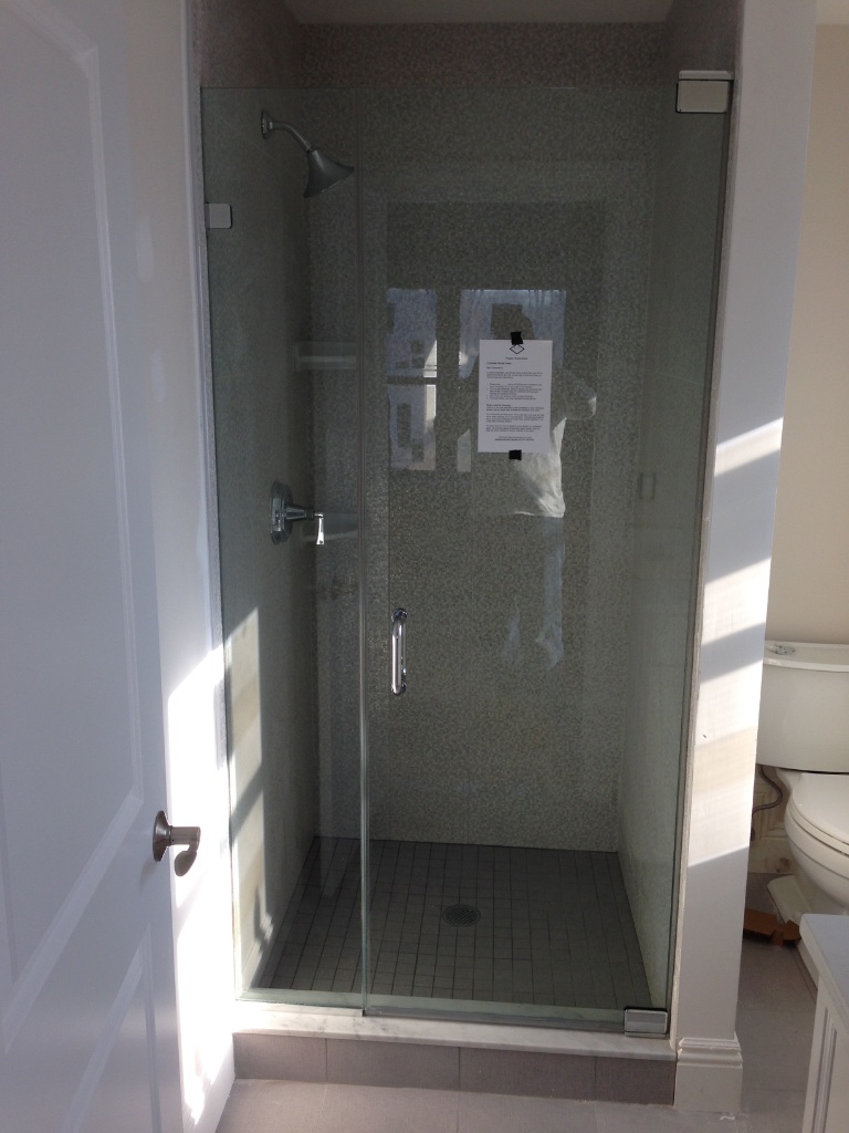 Shower door job 2