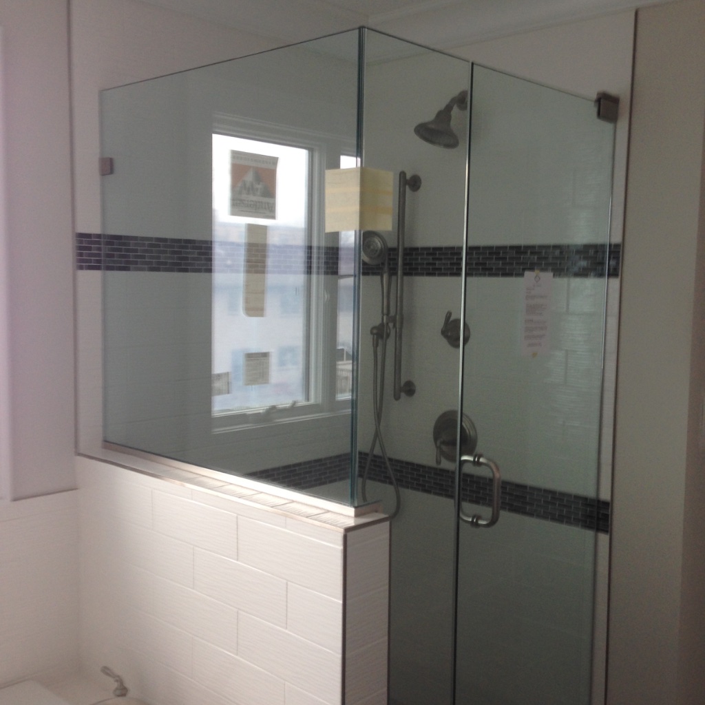 Shower door job 4