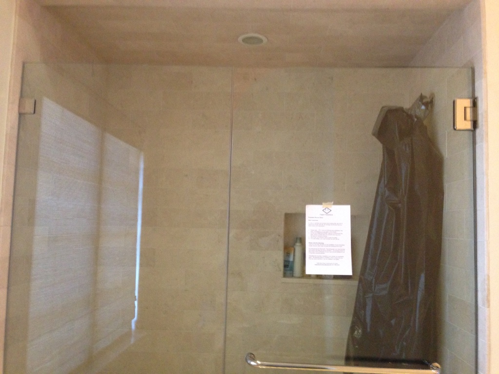 Shower door job 8