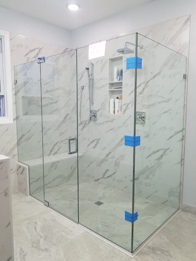 Shower door job 31