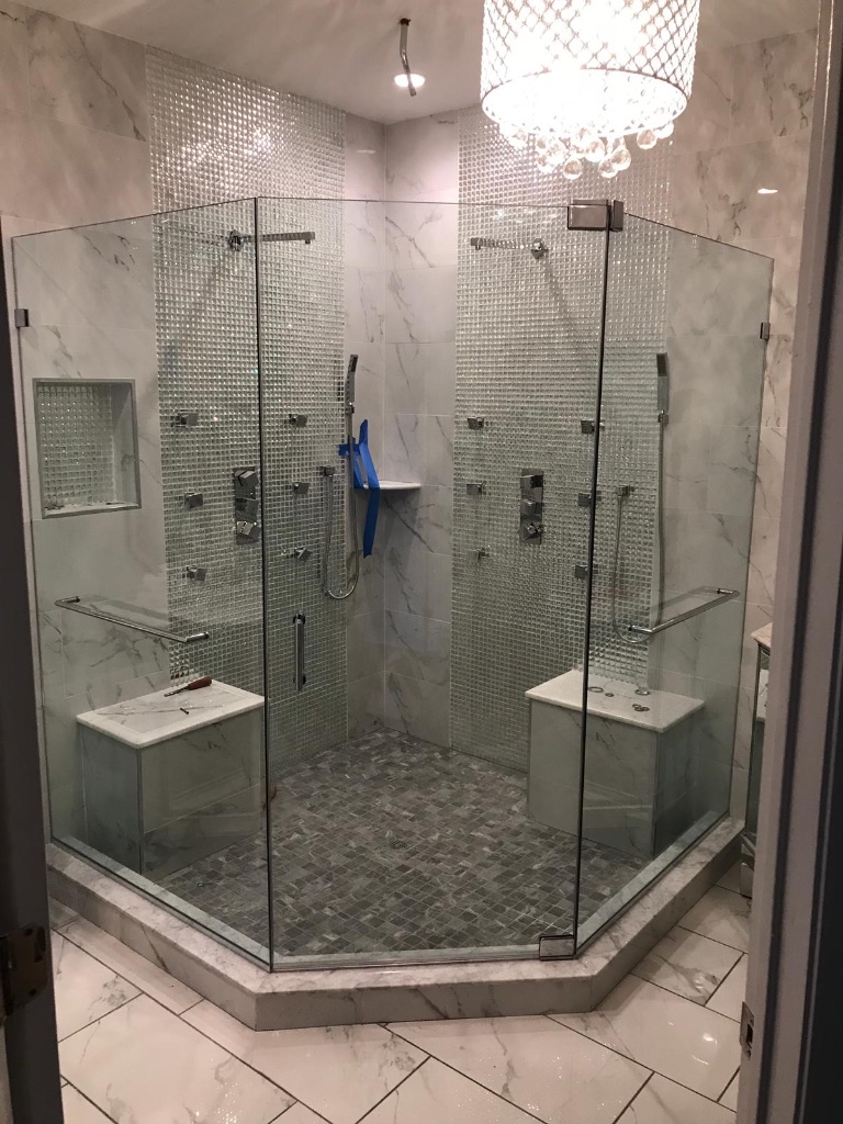 Shower door job 37