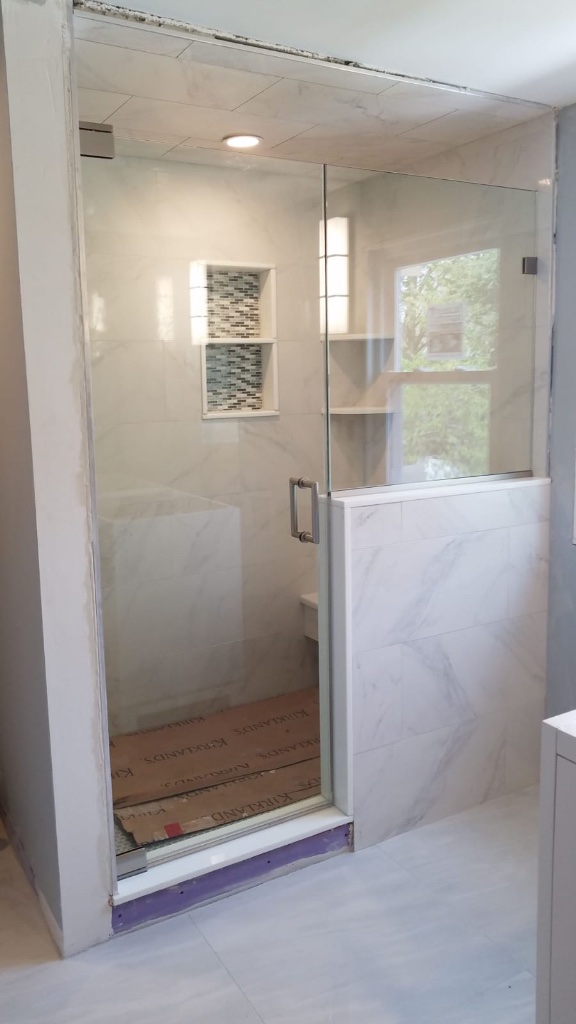 Shower door job 35