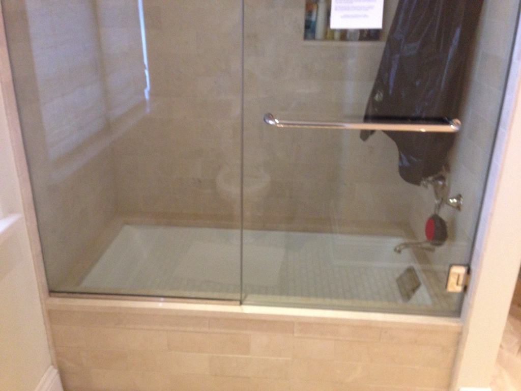 Shower door job 7