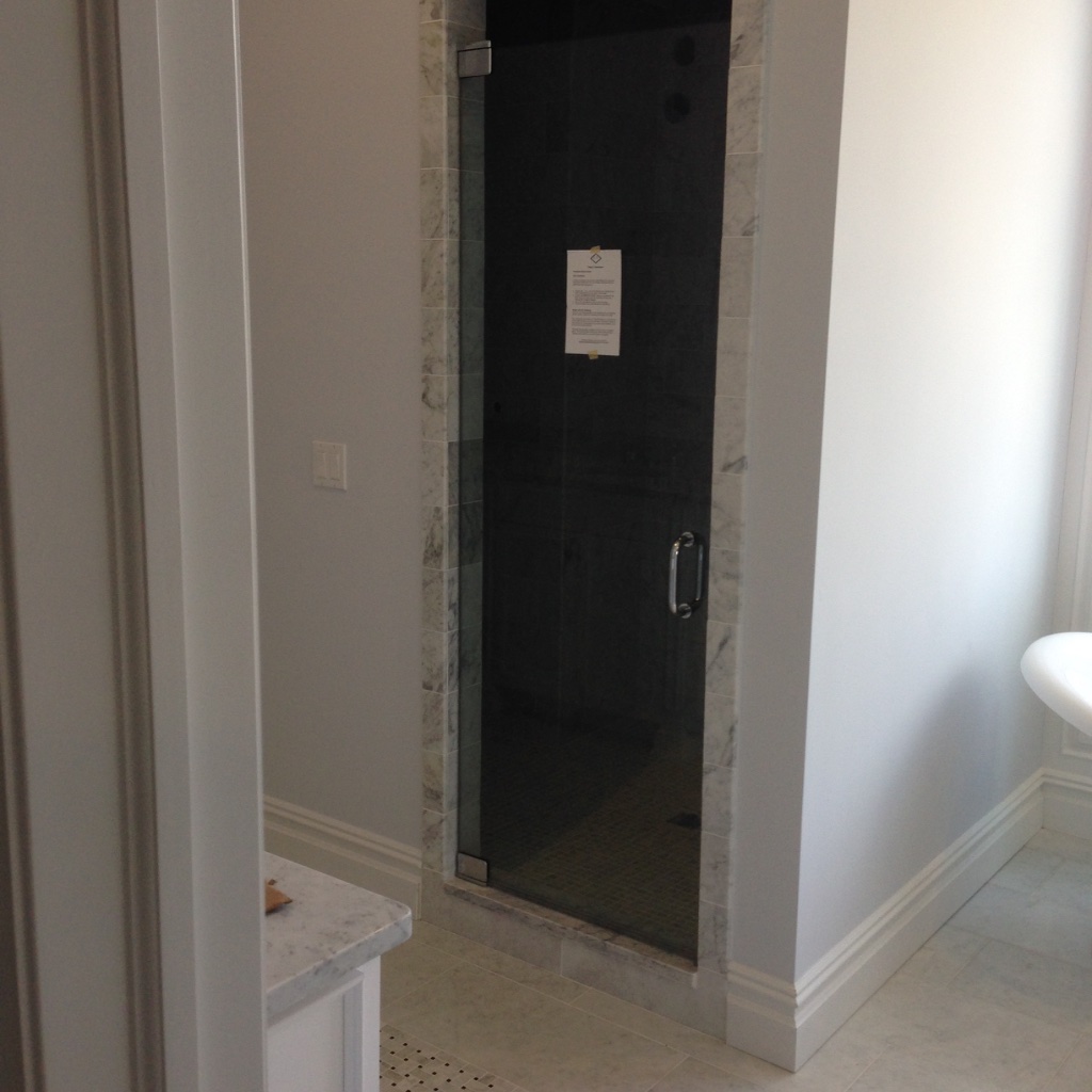 Shower door job 6
