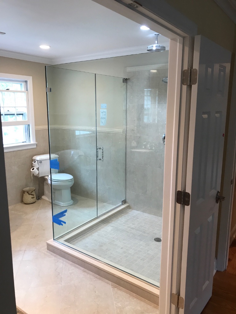 Shower door job 16