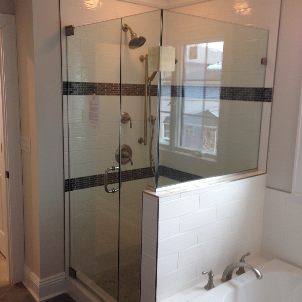 Shower door job 3