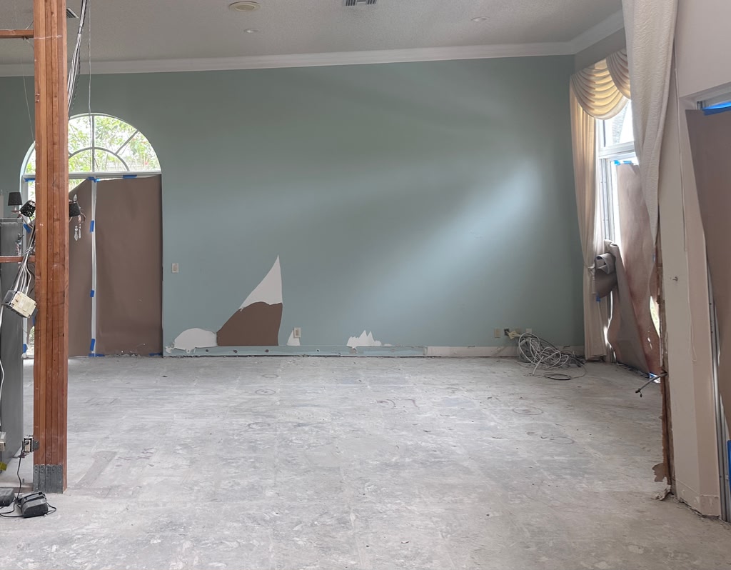 Interior demolition - full room gut-out Florida