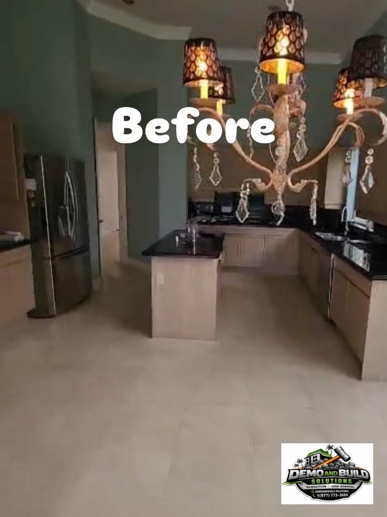 Kitchen before demolition