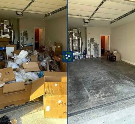 Garage Cleanout before and after
