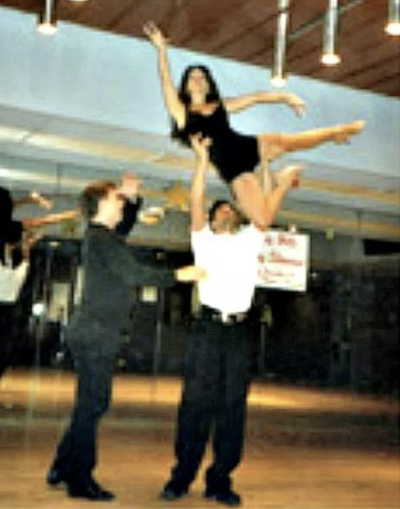 Josie Neglia dance with students