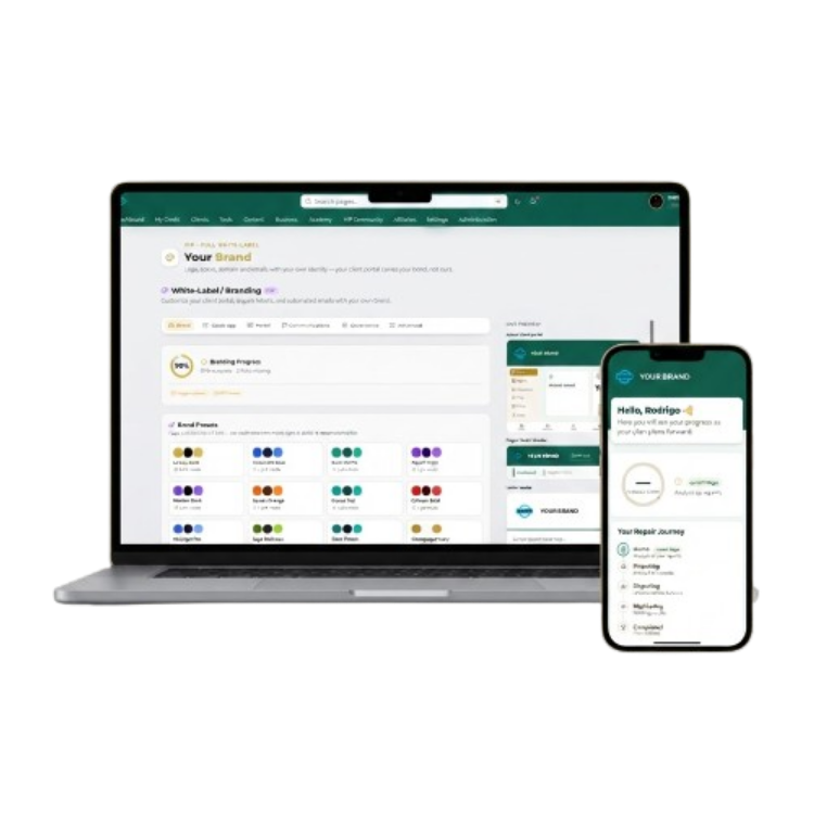 White-label panel and client portal with your brand