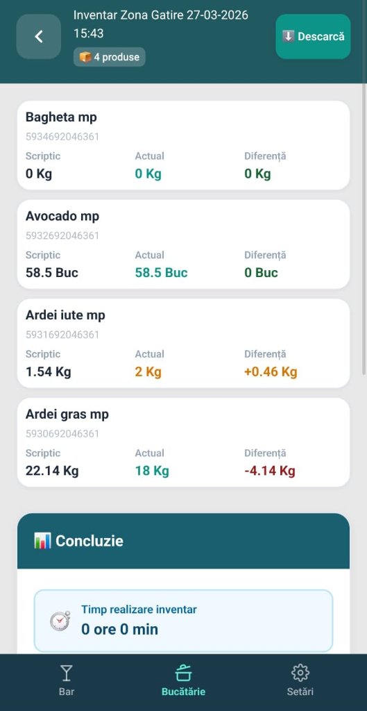 Rezultate și concluzii