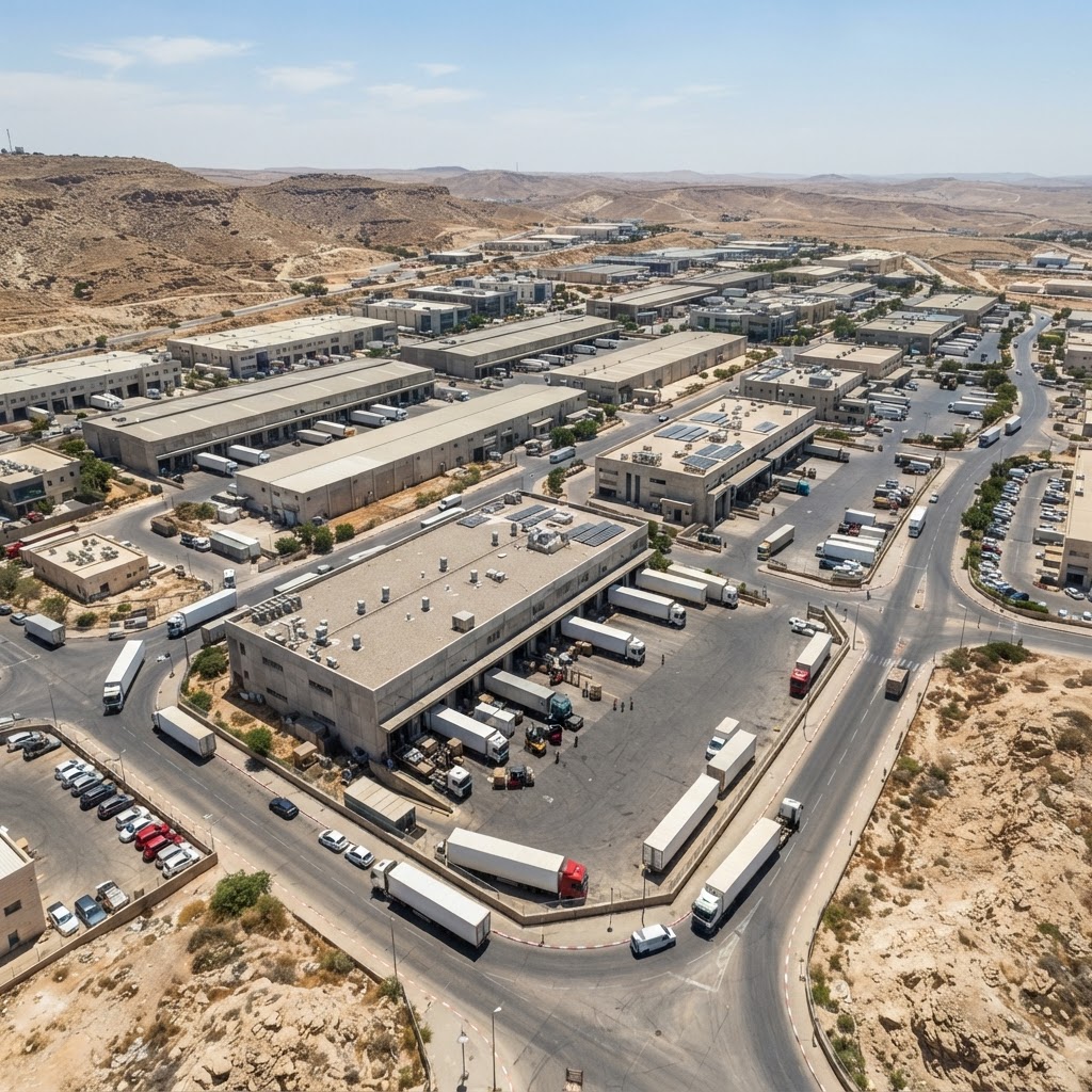 אזור תעשייה בישראל — מחסנים ורציפי טעינה
