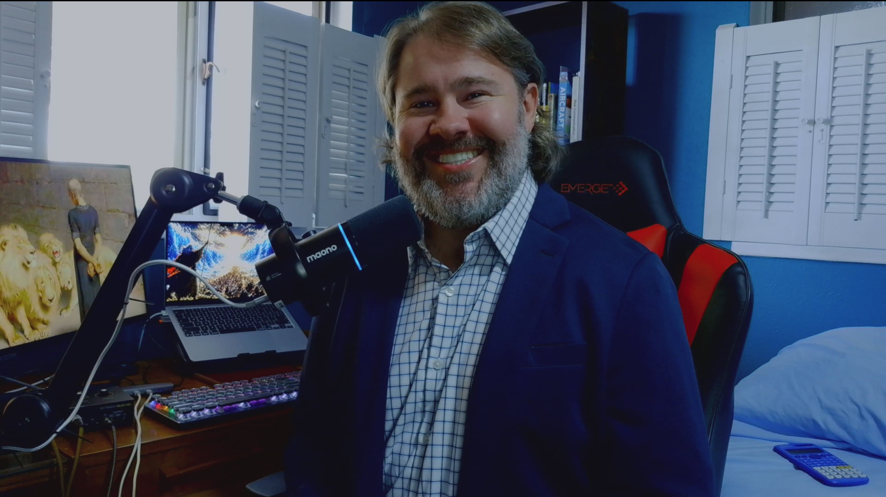 Benjamin Branson at his desk