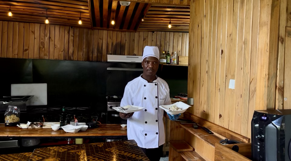 Head chef at the pass