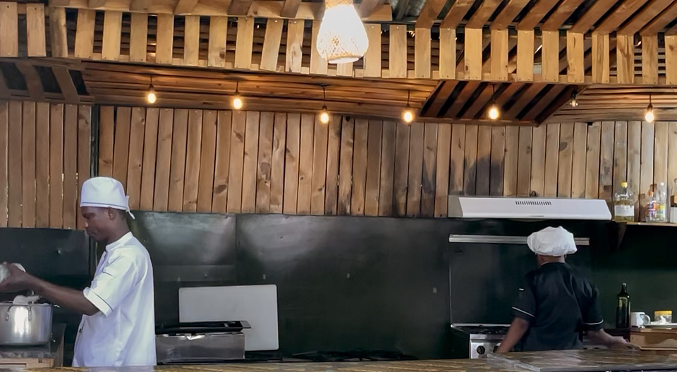 The kitchen at Perk & Plate