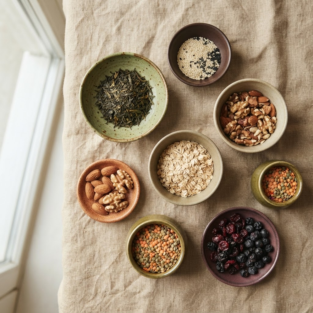 Selection of natural ingredients