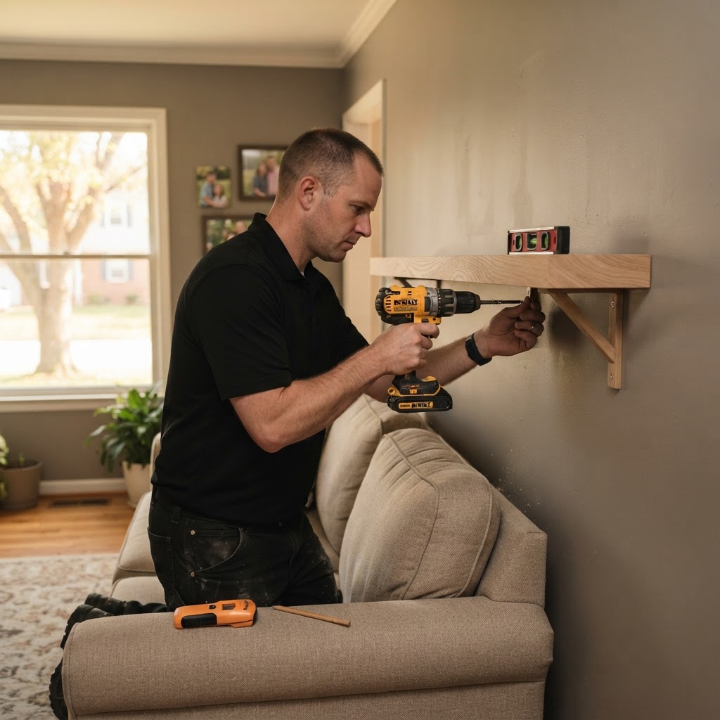 The Honey-Do List, Handled: TV Mounting, Shelving & Small Repairs in Richmond VA — Apex Space Systems blog