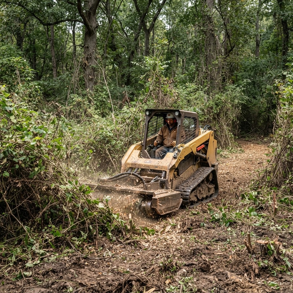 Forestry Mulching vs Traditional Land Clearing: What's Best for Your Midlothian VA Property? — Apex Space Systems blog