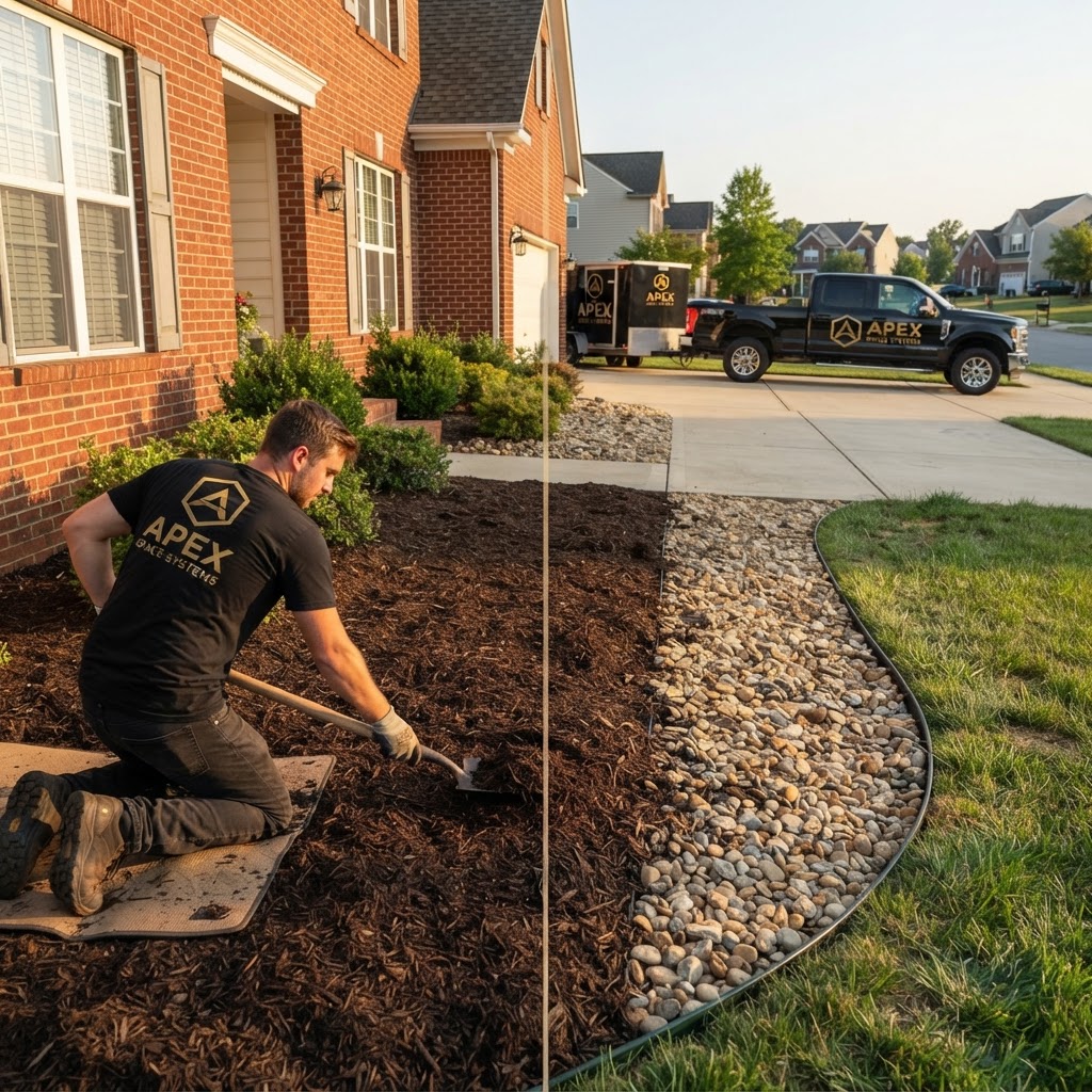 Mulch vs Rock Landscaping: Which Is Better for Midlothian VA Homes? — Apex Space Systems blog