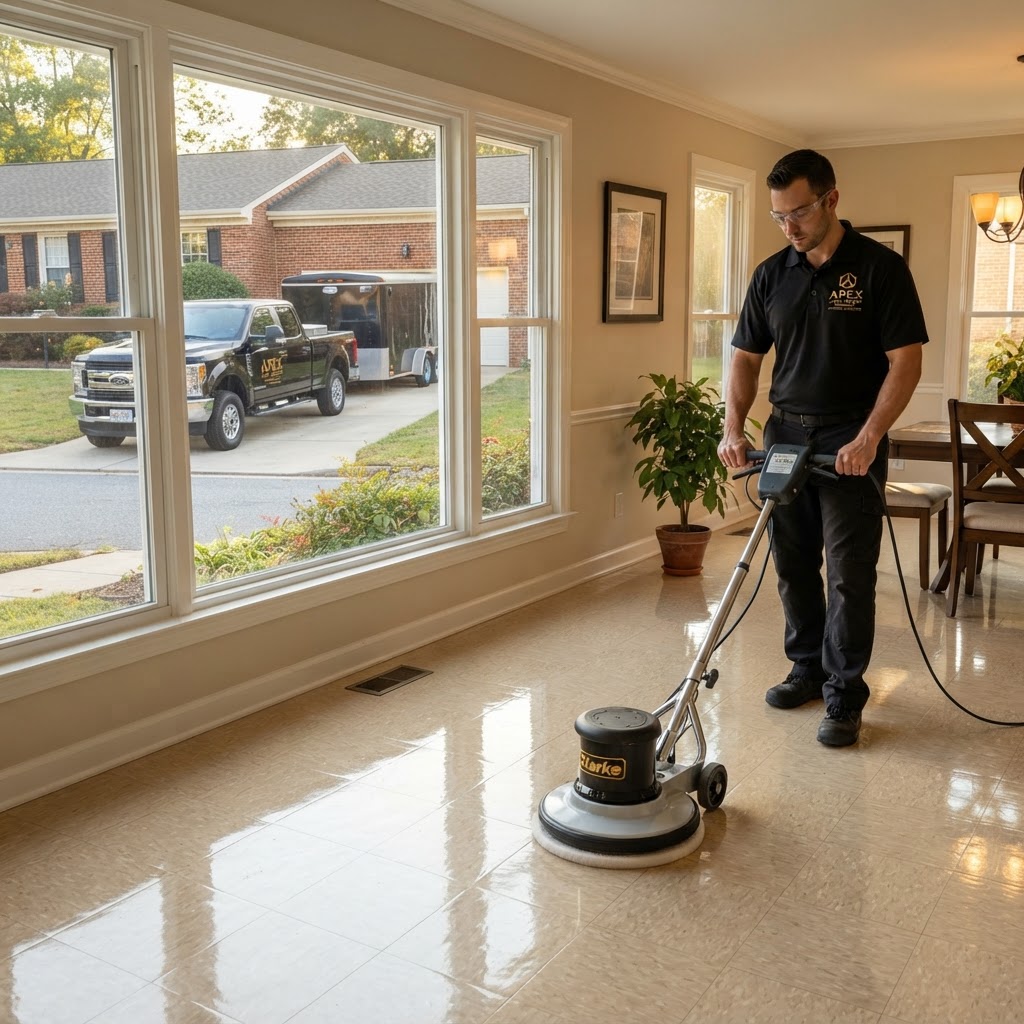 What Is VCT Floor Care and Why Do Richmond VA Businesses Need It? — Apex Space Systems blog