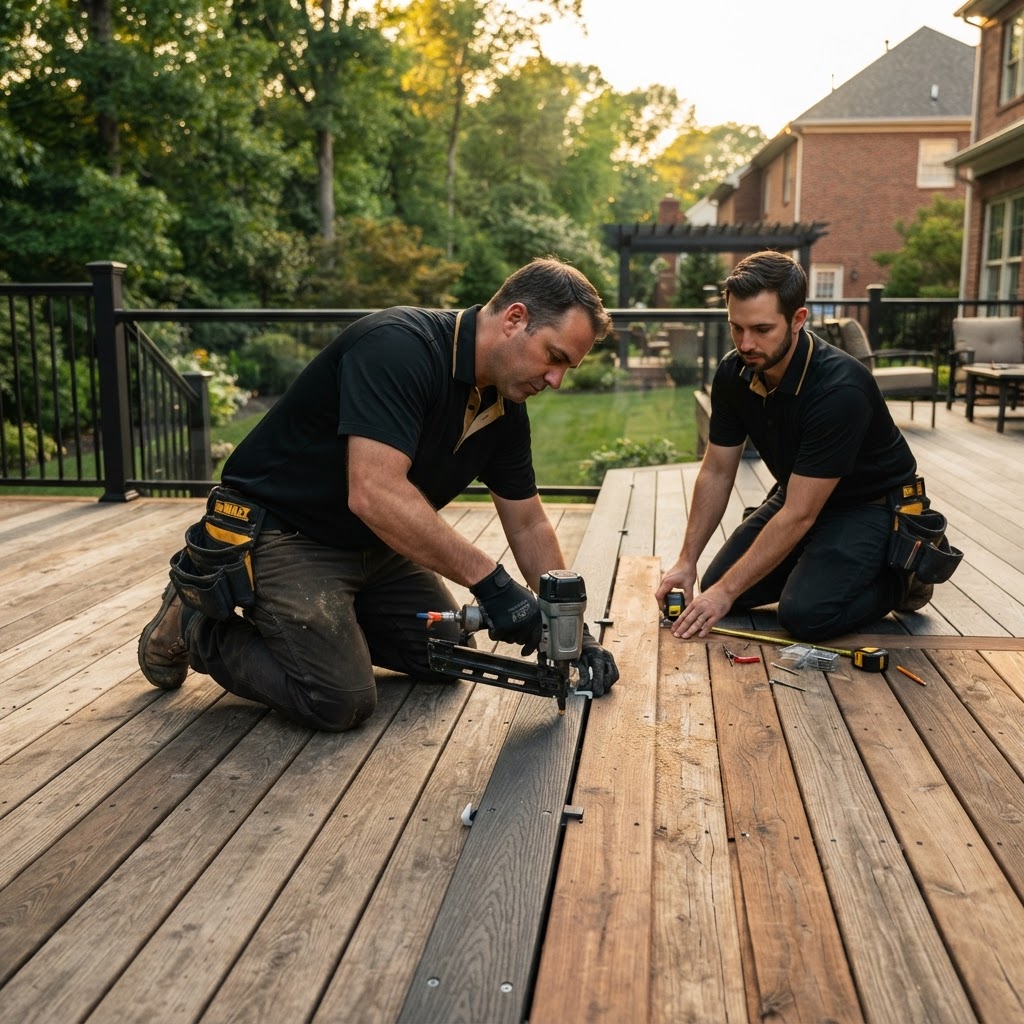 Composite Deck vs Wood Deck Cost in Chesterfield VA: A Honest 2026 Pricing Guide — Apex Space Systems blog