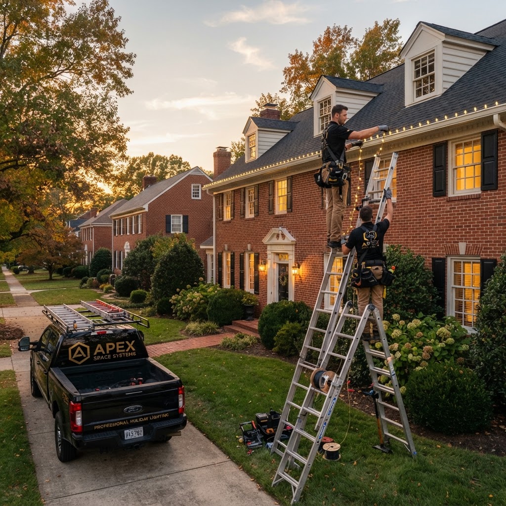 Professional Holiday Lights vs DIY: Which Is Better for Richmond VA Homes? — Apex Space Systems blog