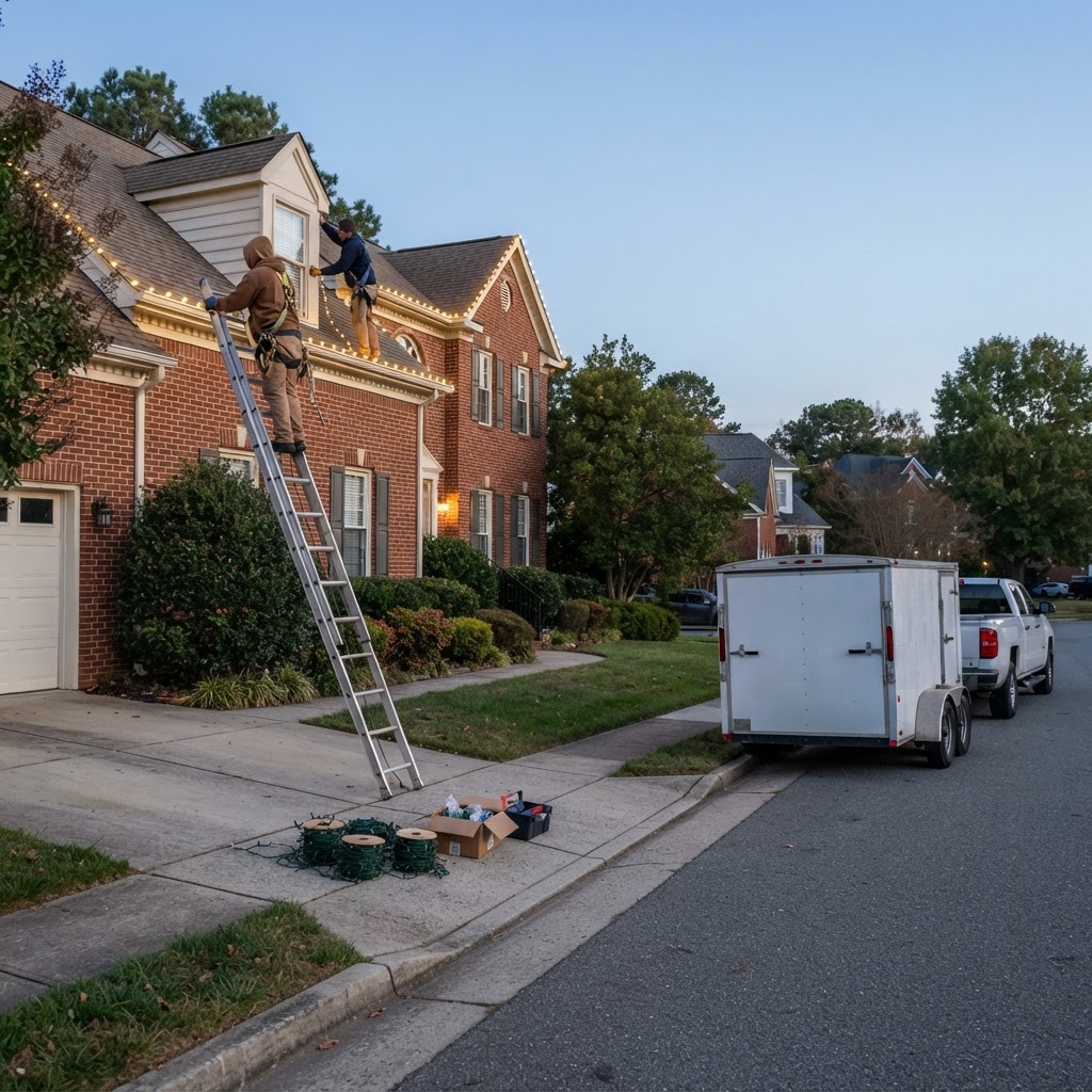 How Much Does Professional Christmas Light Installation Cost in Richmond VA? (2026 Pricing Guide) — Apex Space Systems blog
