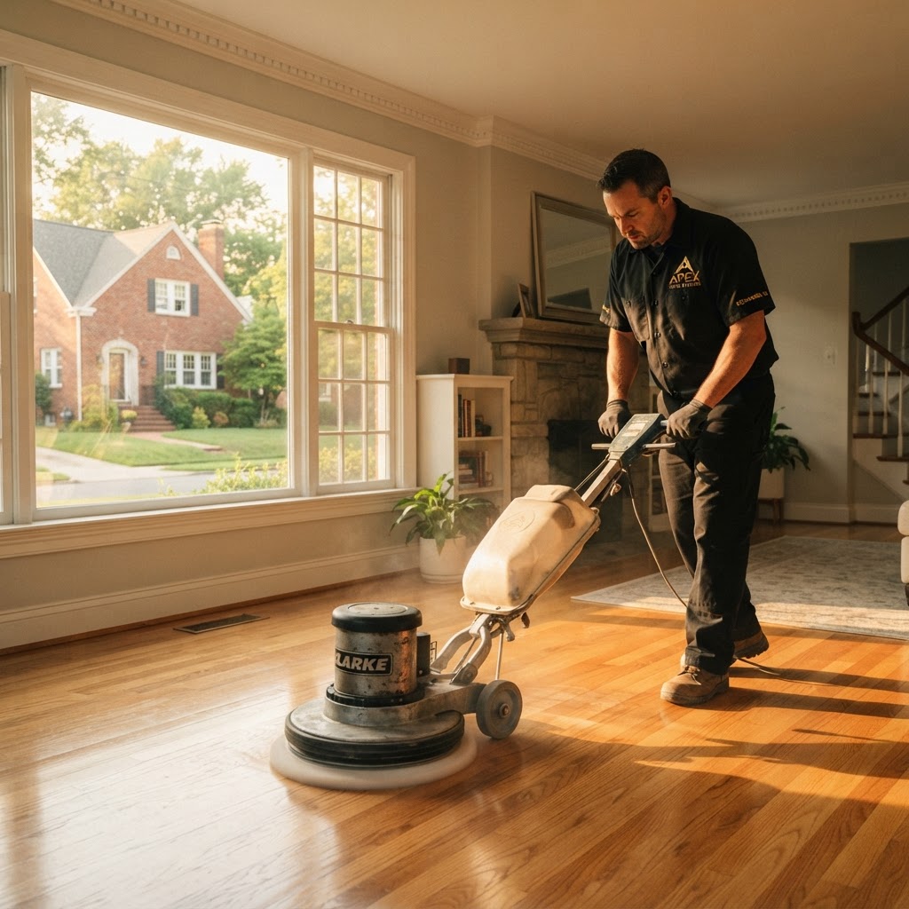 How Much Does Floor Stripping and Waxing Cost in Richmond VA? A Homeowner's Honest Pricing Guide — Apex Space Systems blog